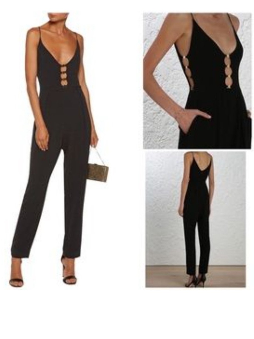 Zimmermann Black Gold Link Jumpsuit NWOT